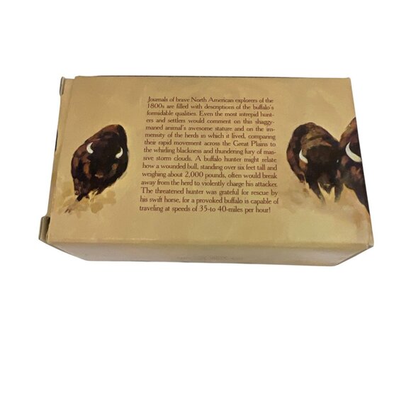 Avon American Buffalo Deep Woods Original BoxAfter Shave 5 Fl Oz Collectible Gla - Picture 5 of 10